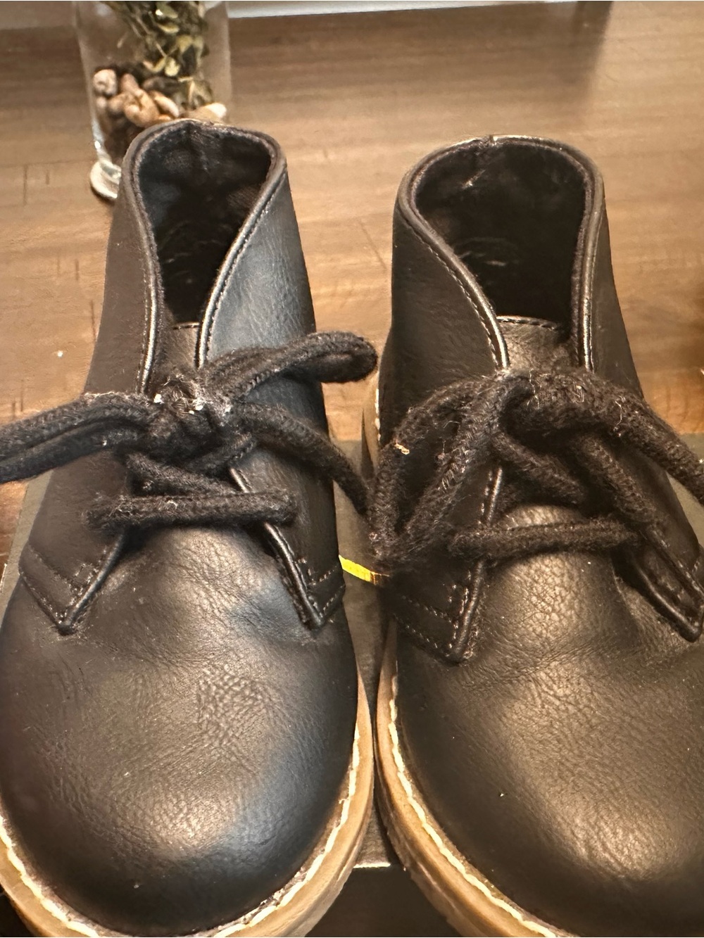 The Children's Place Black Kids Chukka Boots